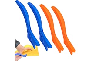 Capiant 4 Pack Wrapping Paper Cutter - Concealed Safety Blade Sliding Cutting Tool with Handle for Gift Wrap, Vinyl, Craft Paper, Scrapbooking