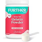Further Food Premium Gelatin Powder – Unflavored, Grass-Fed & Pasture-Raised Beef Hide, Non-GMO, Sugar-Free, Keto & Paleo Friendly, 15.87 oz