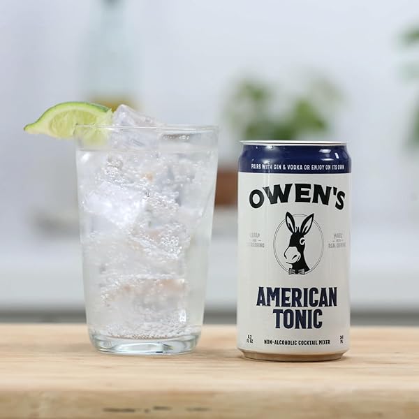 OWEN’S CRAFT MIXERS | AMERICAN TONIC 4 PACK | HANDCRAFTED IN THE USA WITH PREMIUM INGREDIENTS | VEGAN & GLUTEN-FREE SODA MOCKTAIL AND COCKTAIL MIXER