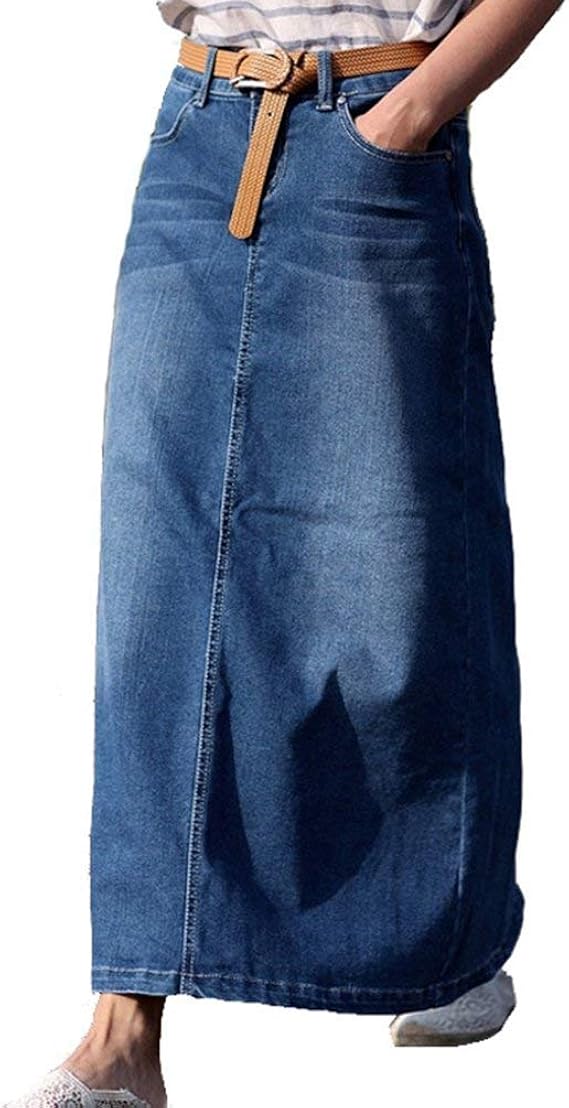 Skinny Denim Skirt Slim Fit Denim Dress 