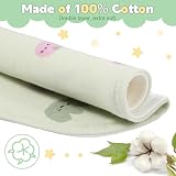 Lanjue 8 Pack Baby Bandana Bibs Soft Cotton Teething Drool Waterproof view 4