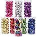 Sea Team Classic Various Sizes Barrel Plating Glaze Finish Solid Color Christmas Balls Ornaments Set Multicolor-choice Festive Hanging Ornaments in Size of 1.57