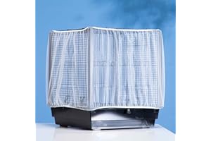 1pc Anti-Splash Birdcage Cover, White Mesh with Durable Polyester Fiber, for Outdoor Protection and Easy Cleaning, L
