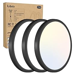 libtit 3Pack 7 inch Flush Mount Ceiling Light, 15W