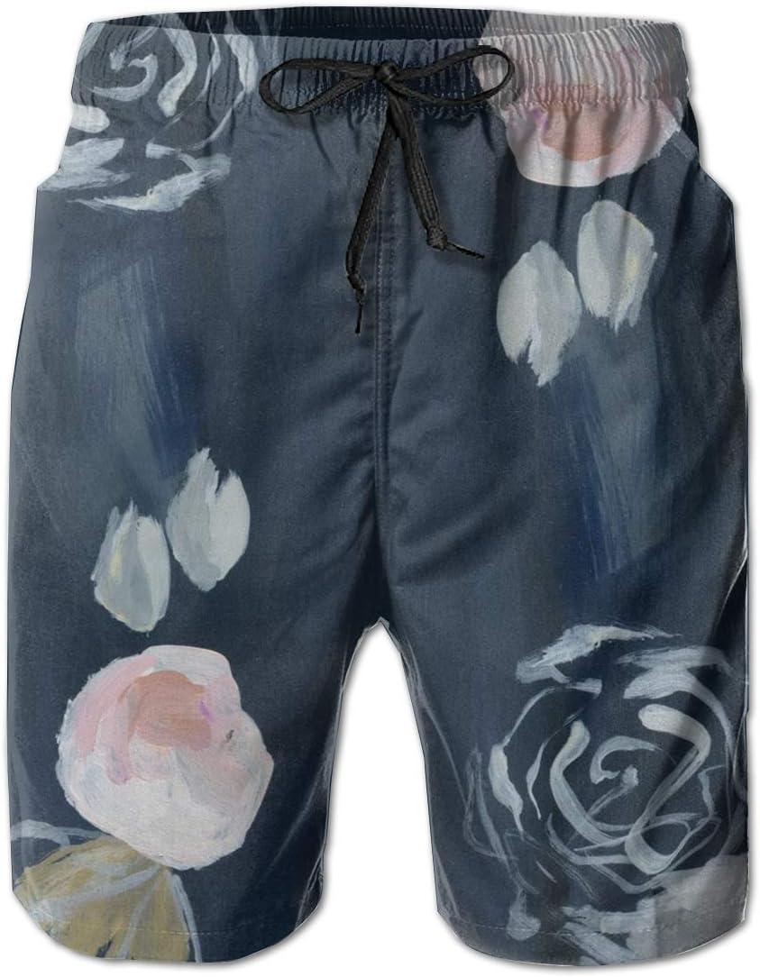 Nacasu Men's Summer Surf Beach Trunks Quick Dry Pants with Pockets for Young Man