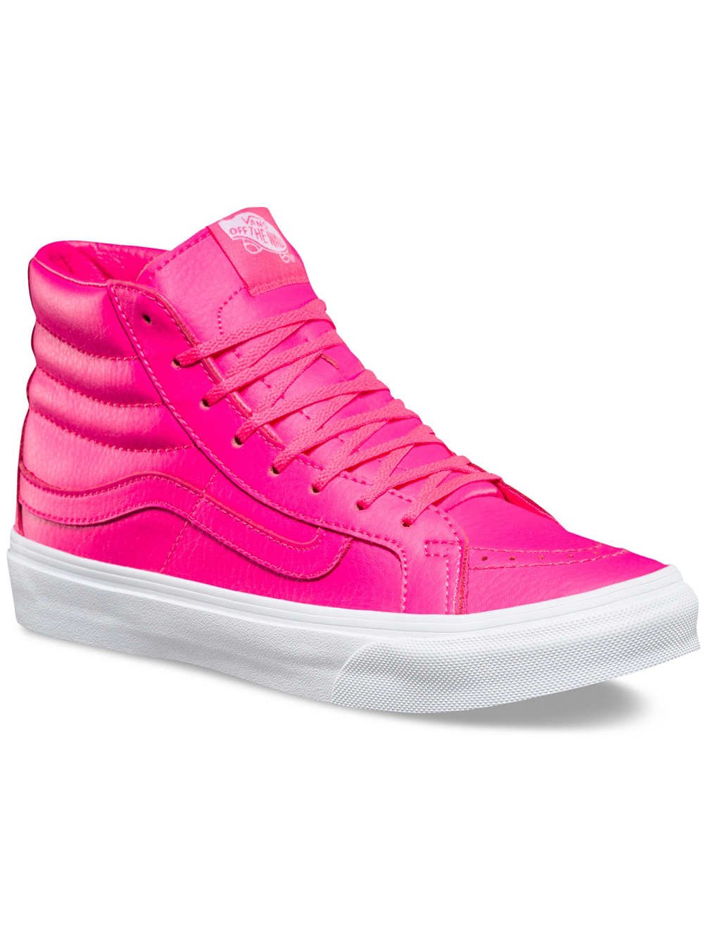 neon high top vans