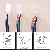 Pubiao Self Adhesive Hooks 24 Pack Heavy Duty Traceless Wall Hangers view 4