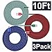 10 Ft USB C Cable, 3 Pack Heavy Duty Braided USB Type C Fast Charging Cables for Samsung Galaxy S21 S20 S10 Note 20 10 9, iPad Pro Air mini, Surface Pro Go, LG Moto Oneplus
