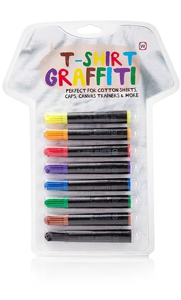 NPW T-Shirt Stoff Stifte – 8 Rainbow T Shirt Graffiti Stifte