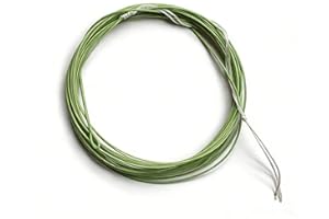 Tigofly 1 pcs Tapered PVC Floating Tenkara Fly Fishing Line Braid Core with White Loop Length 10FT/12FT/13FT/15FT