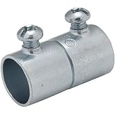 RACO 2025 Set Screw Coupling for EMT, 1-1/4-Inch Trade Size, Steel (Pack of 5)
