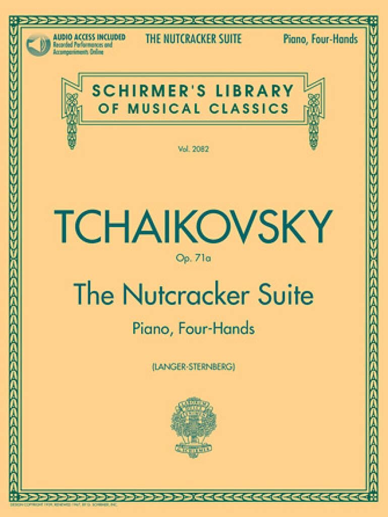Piano Duet Play-Along The Nutcracker Suite Tchaikovsky Pf Book/Cd: Arranged for Piano, Four-Hands (Schirmer's Library of Musical Classics)