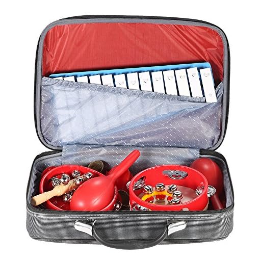 ammoon Percussion Set Kids Children Toddlers Musical Toys Instruments Band Rhythm Kit with Carrying Bag - Image 3