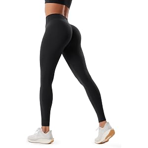 PUREXUS Women's Hidden Scrunch Butt Lifting Leggings 25"/27"/29", CORLUXA Tummy Control No Front Seam Compression Yoga Pants