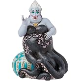 Enesco Disney Traditions by Jim Shore The Little Mermaid Ursula Sitting on Sea Urchin Figurine- Stone Resin Hand Painted Collectible Disney Villain Figurines Sea Witch Home Decor Statue, 4.72 Inch