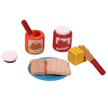 Brainsmith Bread and Jam Set -Brainsmith - Birthday Gift - Child Safe Toys -