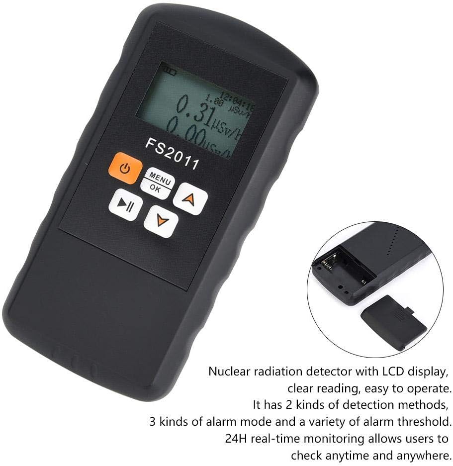 Hilitand ABS 50Hz Medidor de Estudio de radiación β γ χ Ray Gamma Detector de radiación Nuclear Dosímetro Alarma radiactiva para el Entorno de radiación: Amazon.es: Hogar