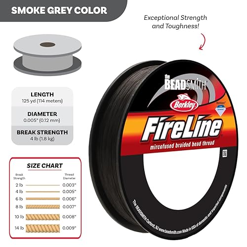 The Beadsmith Fireline by Berkley – Micro-Fused Braided Thread