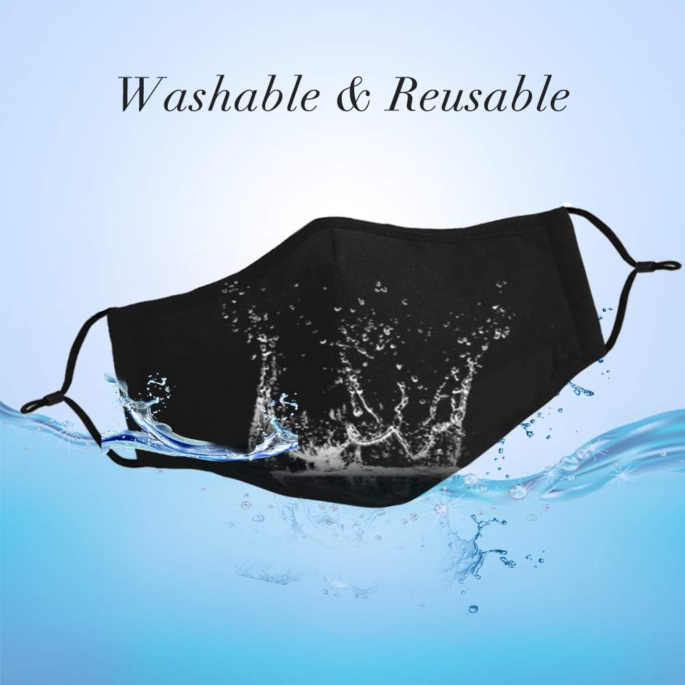 TwoYek Reusable Face Mask Nose Wire -3D Washable Designer Fashion Cotton Fabric Cloth Clear Facemask with Adjustable Ear Loop 4 Packs : Sports & Outdoors