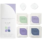 Breatherapy Be Well Kit | Pure Essential Oil Aromatherapy Inhalation Tabs | Wellness, Allay, Soothe and Sleep Patches | 8-Pack
