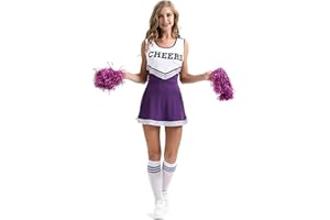 ZTie Women's School Musical Party Halloween Cheerleader Costume Fancy Dress Uniform Outfit