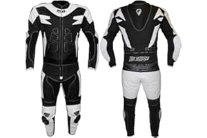 BIESSE®️ Motorcycle Suit | Men's 2-Piece | Leather & Textile | CE Armor | Motorcycle Suit for Men