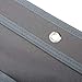 wishacc Hanging Wall File Organizer, Wall Mount/Over the Door Office Supplies Storage Mail Organizer for Notebooks,Planners,File Folders - 4 Pockets Deep Gray