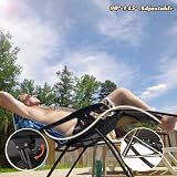 REQUISITE NEEDS Zero Gravity Chair Heavy Duty Textoline Outdoor Relaxer Black view 10