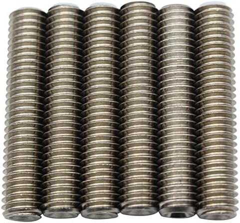 Synkia 6 PCS Barrel Stainless Steel M6 X 30 Nozzle Throat for MK8 Tube Makerbot 3D Printer Extruder Hot End