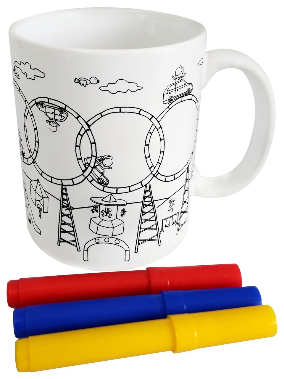 DISOK Taza Para Colorear Regalos Infantiles Fiestas Cole Cumpleaños Comuniones
