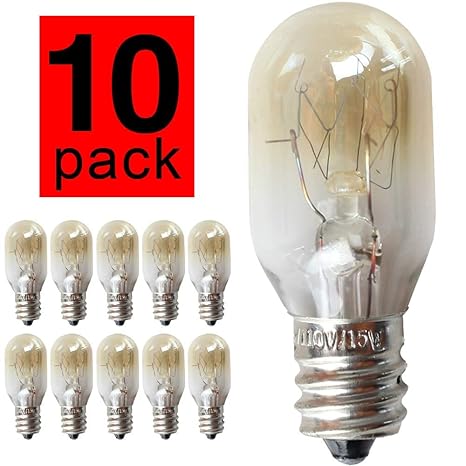 glow bombilla T20 10 Piezas/Paquete 15W 120V E14 Tapa ...