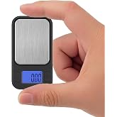 Diyife Milligram Scale, 200g/0.01g High Accuracy Pocket Scale, 8 Units | with Storage Case, Multifunctional Digital Gram Scale for Lab, Jewelry, Gem, Mg, Black