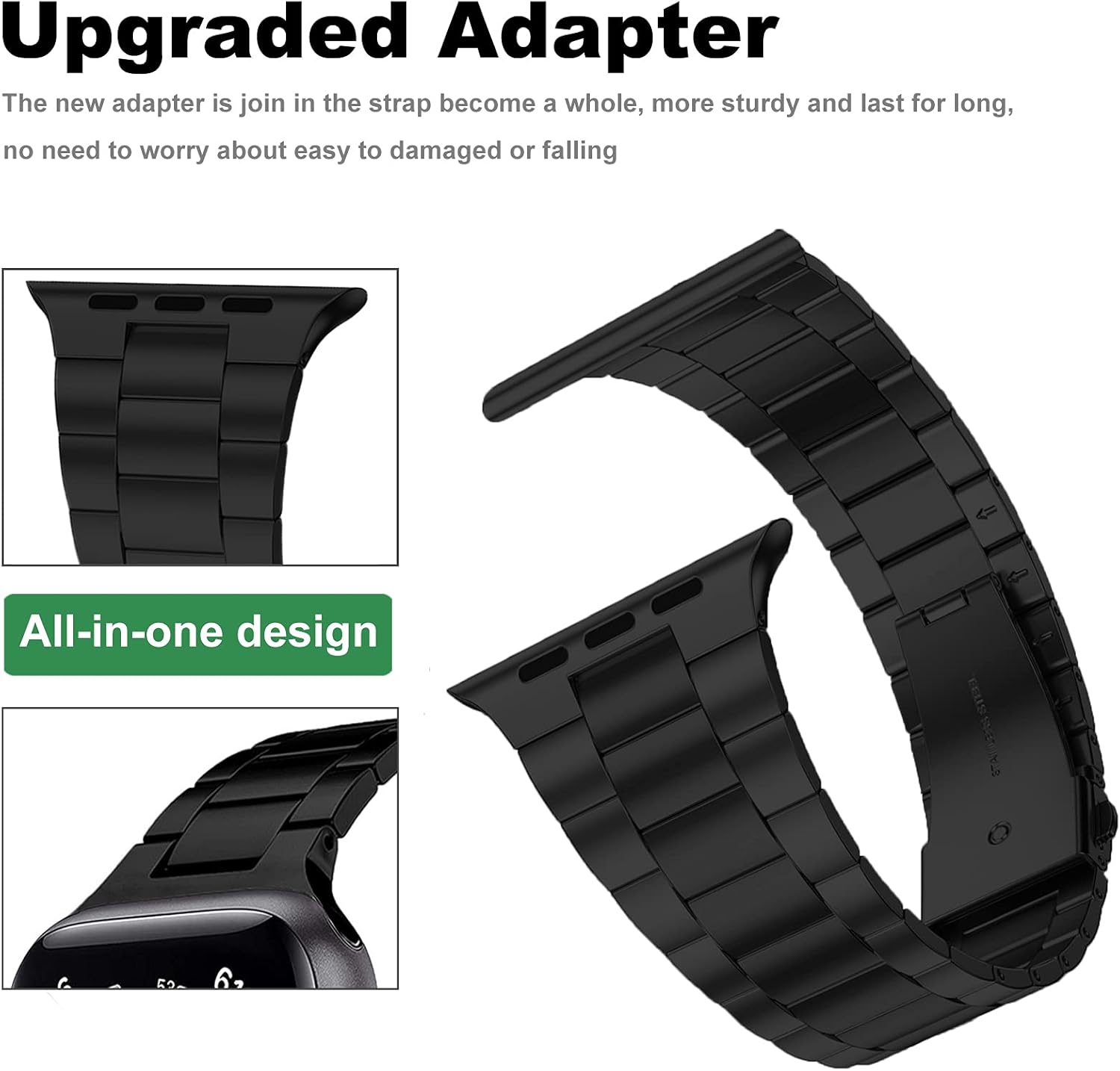 Miimall Watch Strap Compatible with Apple Watch Series 1/2/3/4/5/6/SE 38mm 40mm - Image 5