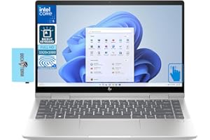 HP Envy x360 2-in-1 Laptop 14.0" Touchscreen IPS FHD Display (Intel Core 5 120U, 8GB RAM, 512GB SSD, Backlit KYB, Fingerprint, Thunderbolt 4, WiFi 6E, SD Reader, Win 11 Home) w/DKZ USB Port Expander