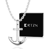 RTZN® Pendant Necklace for Men – Premium Stainless Steel Silver Pendant Necklace with 22