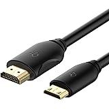 Rankie Mini HDMI to HDMI Cable, High Speed Supports Ethernet 3D and Audio Return (6 Feet)