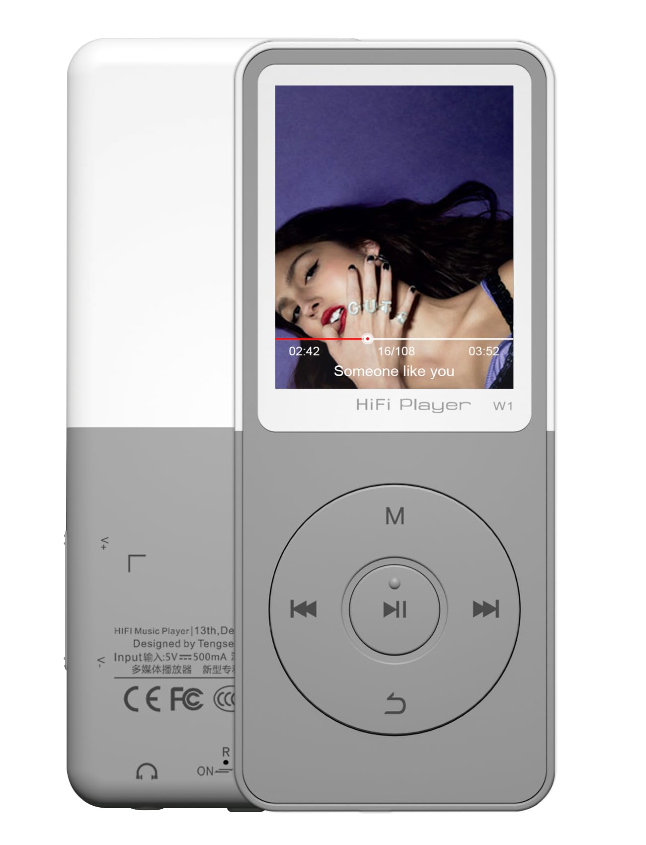 Photo 1 of Bluetooth Mp3 Player, Classic Portable Mp3 Players for Kids,HiFi Music Player with Bluetooth,Video Play,FM Radio,Recording,E-Book,Alarm Clock,Mp3 Play up to 50 Hours with SD Card Slot Grey 64GB