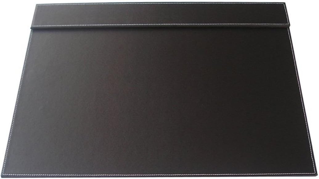 KINGFOM 18''x14'' Leather Desk Pad & Blotter, A3 Protector Writing Mat with Paper Clip Brown : Office Products