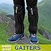 Macks.i Outdoor Unisex Waterproof Camping Hiking Gaiters High Leg Cover 1pair with a Free Shoe Bag