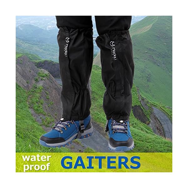 Macksi-Outdoor-Unisex-Waterproof-Camping-Hiking-Gaiters-High-Leg-Cover-1pair-with-a-Free-Shoe-Bag