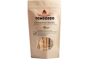 H2 grade Ceylon Cinnamon Sticks 145gr by Sombrero, great for tea, desserts and natural all-purpose cleaners!