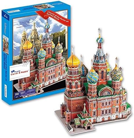 3d Puzzle Model Church Of The Savior On Spilled Blood Educational Toys Paper For Children Gifts