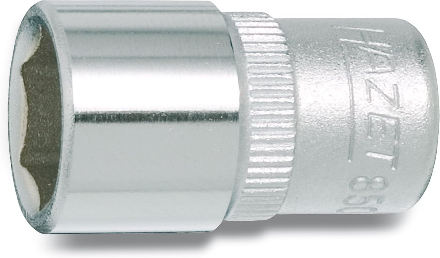 HAZET 850-12 25 mm 6-Point Hexagon Traction Profile Socket - Chrome-Plated/Polished, 12 mm (Schlüsselweite)