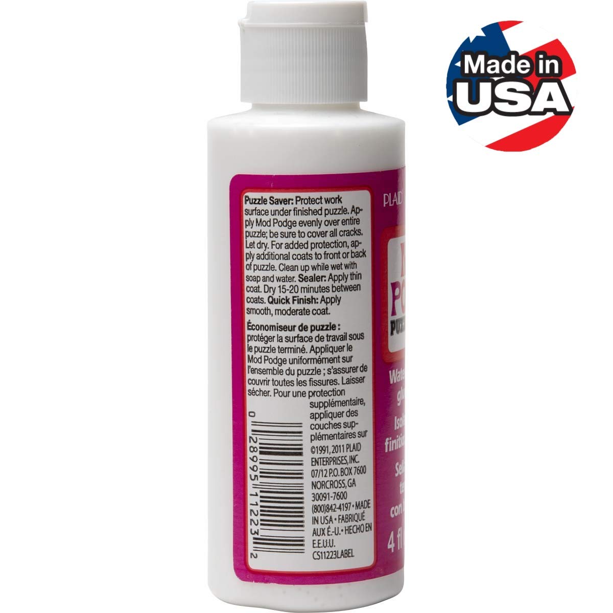 Mod Podge Puzzle Saver (4-Ounce), CS11223, 4 oz, 4 Fl Oz , White
