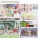 Mylar Bags Resealable Ziplock Stand Up Food Storage Aluminum Foil Bag 50 Pack Reusable Pouches 5 Different Sizes for Beans Coffee Cookie Snack Food Dried Flowers Tea