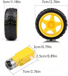 Gebildet 4pcs Geared Motor DC3V-12V DC for