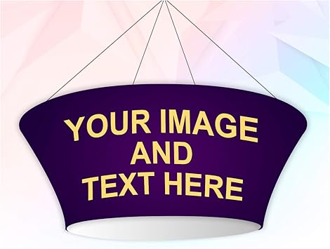 Amazon Com Sky Tube Tapered Circle Hanging Banners 8 X 3 Print