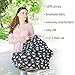 Multi-Purpose 5 in 1 Stretchy Nursing Cover by Mother Exclusive – Breastfeeding Shawl - Baby Car Seat Cover - FREE Baby Pacifier Clip Included (Dark Navy)