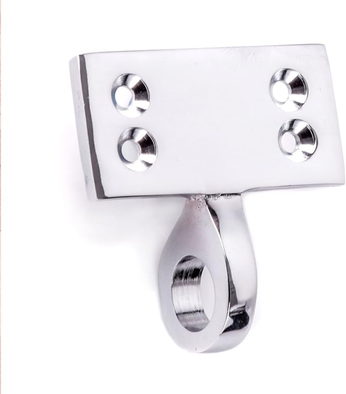 Thick Polished Chrome Window Sash Eye Ring Lift Pole Hook Pull for