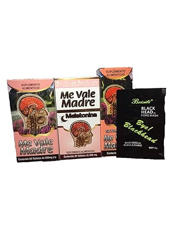 Me Vale Madre 60 Cap y Me vale Madre Melatonina 60 Cap, Mas Extracto Me